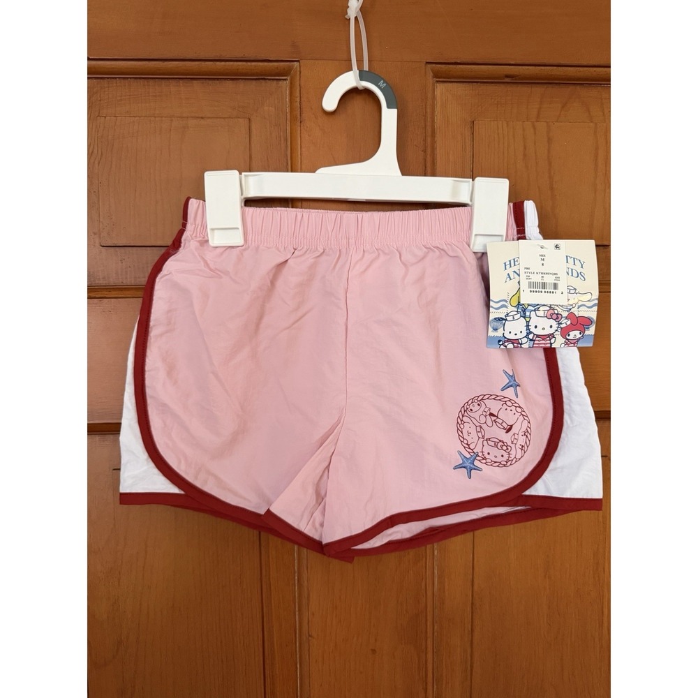 Girls' Hello Kitty & Friends Pink Active Shorts Sailing Size Medium NWT